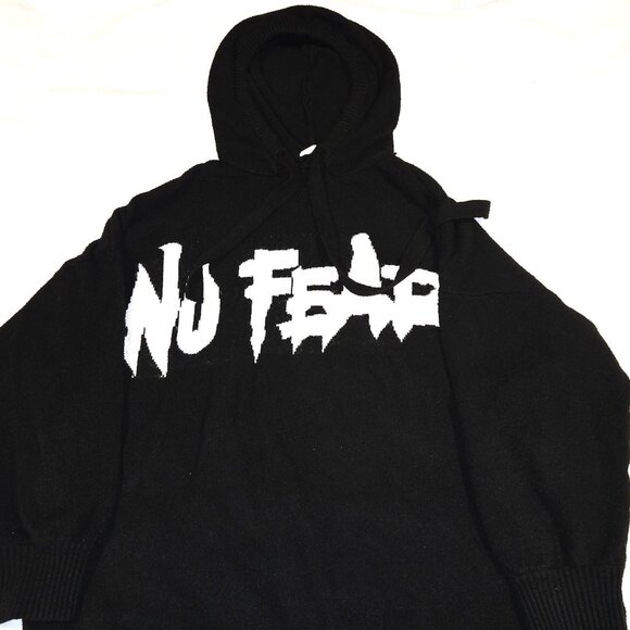 No Fear x H&M Knit hoodie ladies size large - Picture 1 of 3